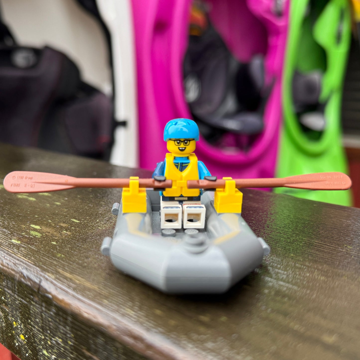 Grey Lego Raft