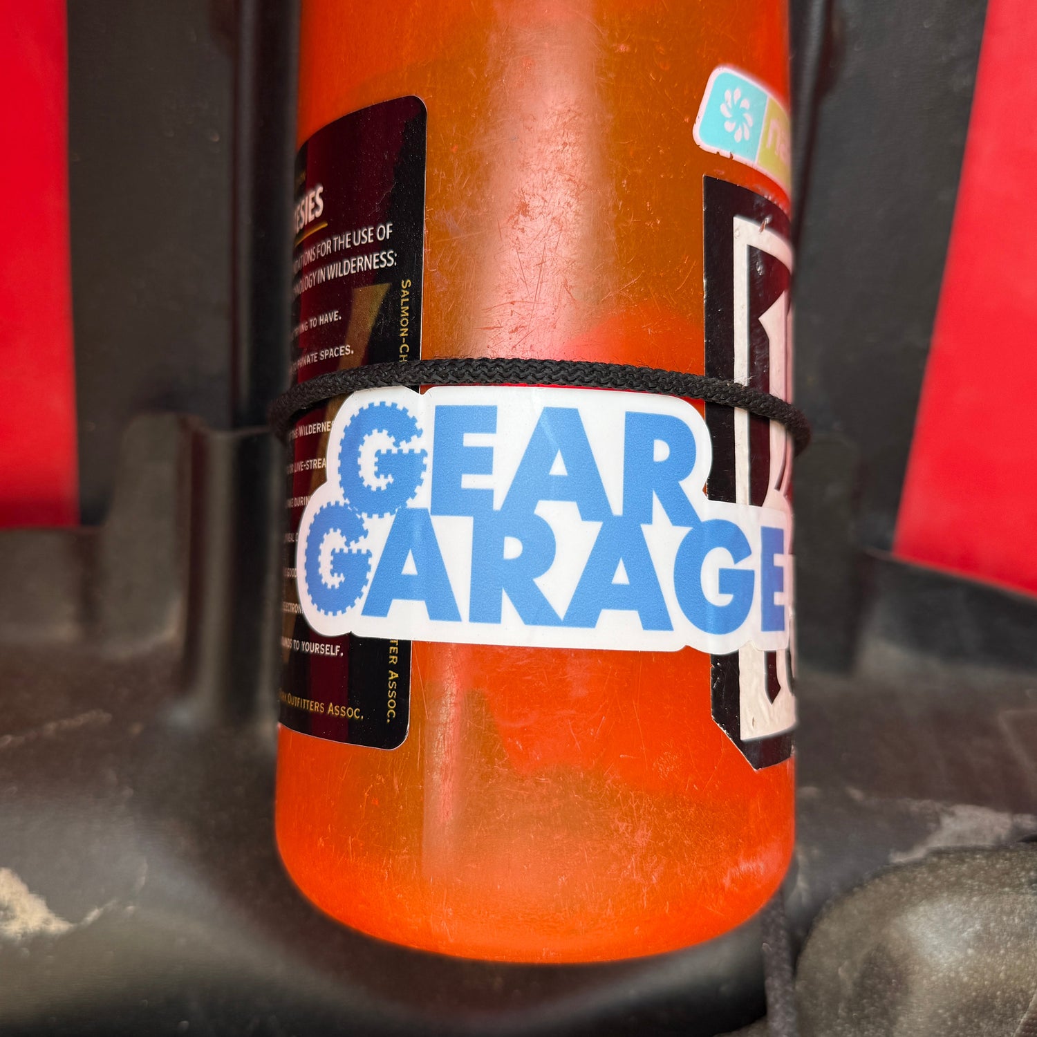 Gear Garage Sticker Water Bottle