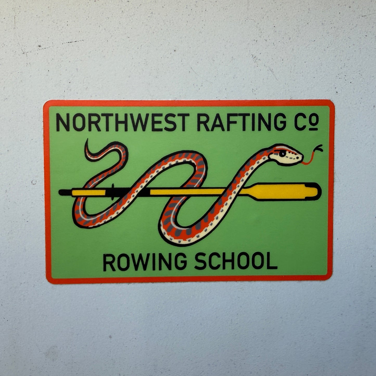 River Rafting Rowing School Sticker