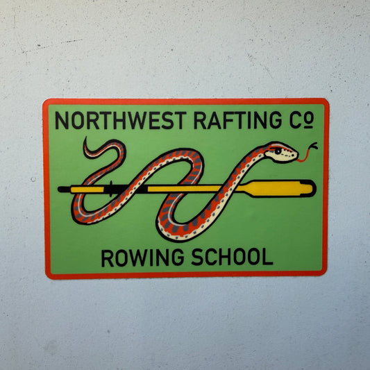 River Rafting Rowing School Sticker