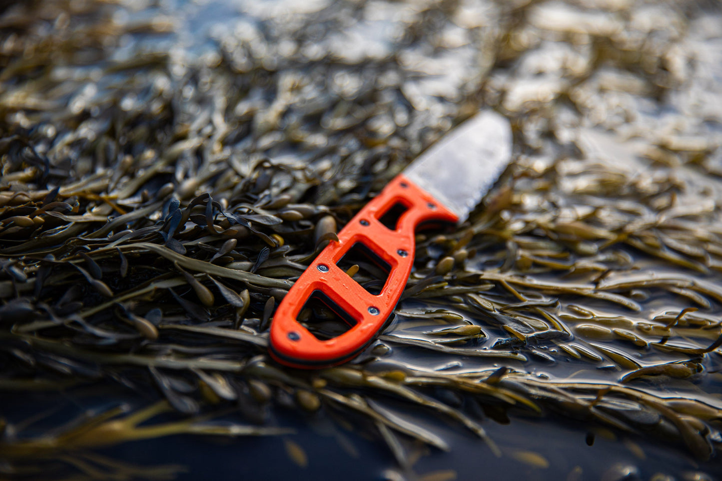 The Crux Fixed Blade River Knife | Safety Orange