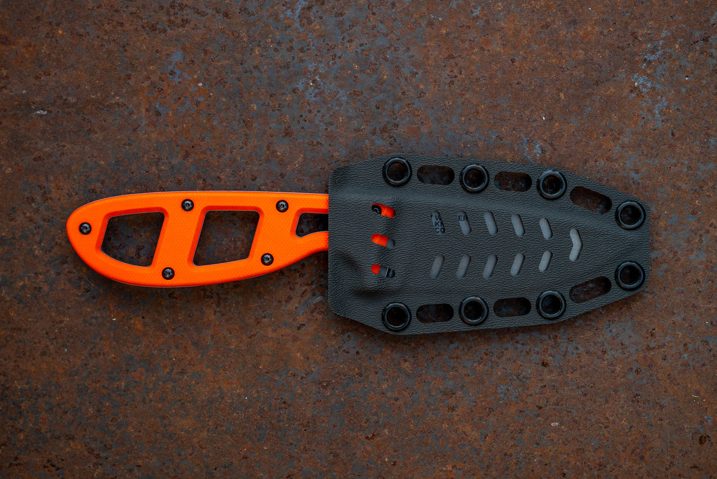 The Crux Fixed Blade River Knife | Safety Orange