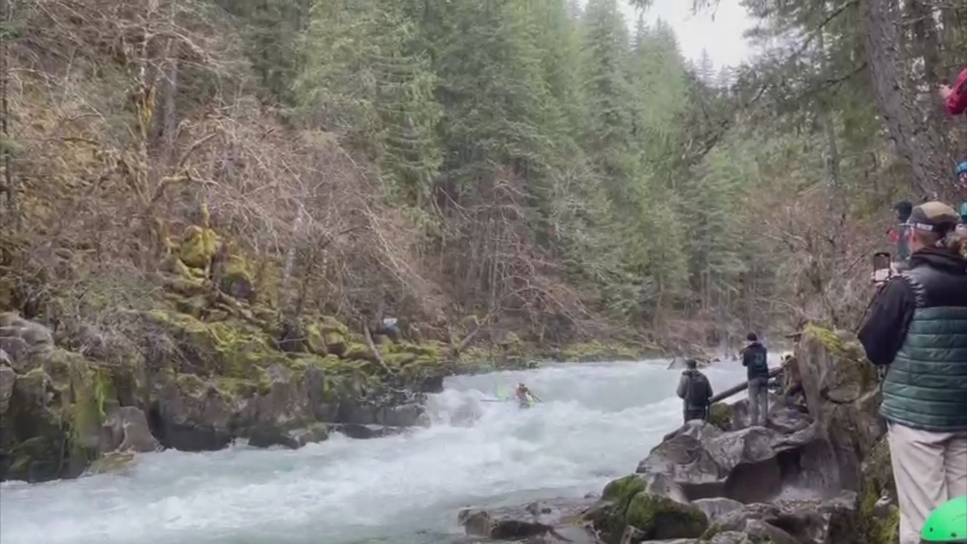 Cataraft Flip on the Wind River