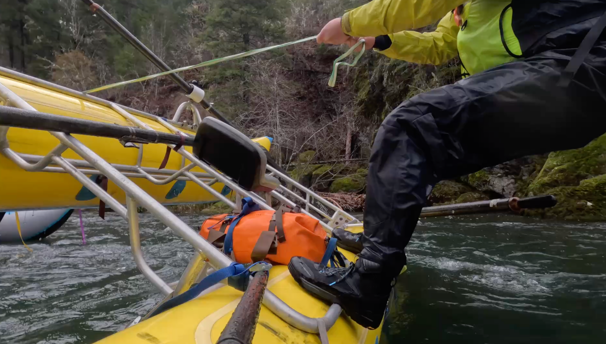 Rafting Flip Line on a Cataraft